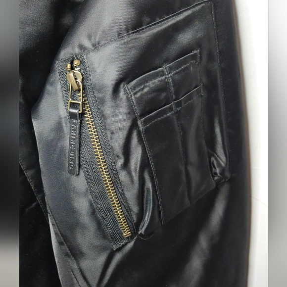 Anine Bing Leon Black Bomber Jacket Women's XS - Picture 8 of 16
